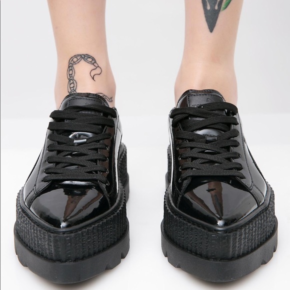 puma pointed toe creeper sneaker